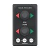 Side-Power Dual Joystick Thruster Control Panel Rectangular Black Design