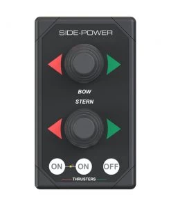 Side-Power Dual Joystick Thruster Control Panel Rectangular Black Design