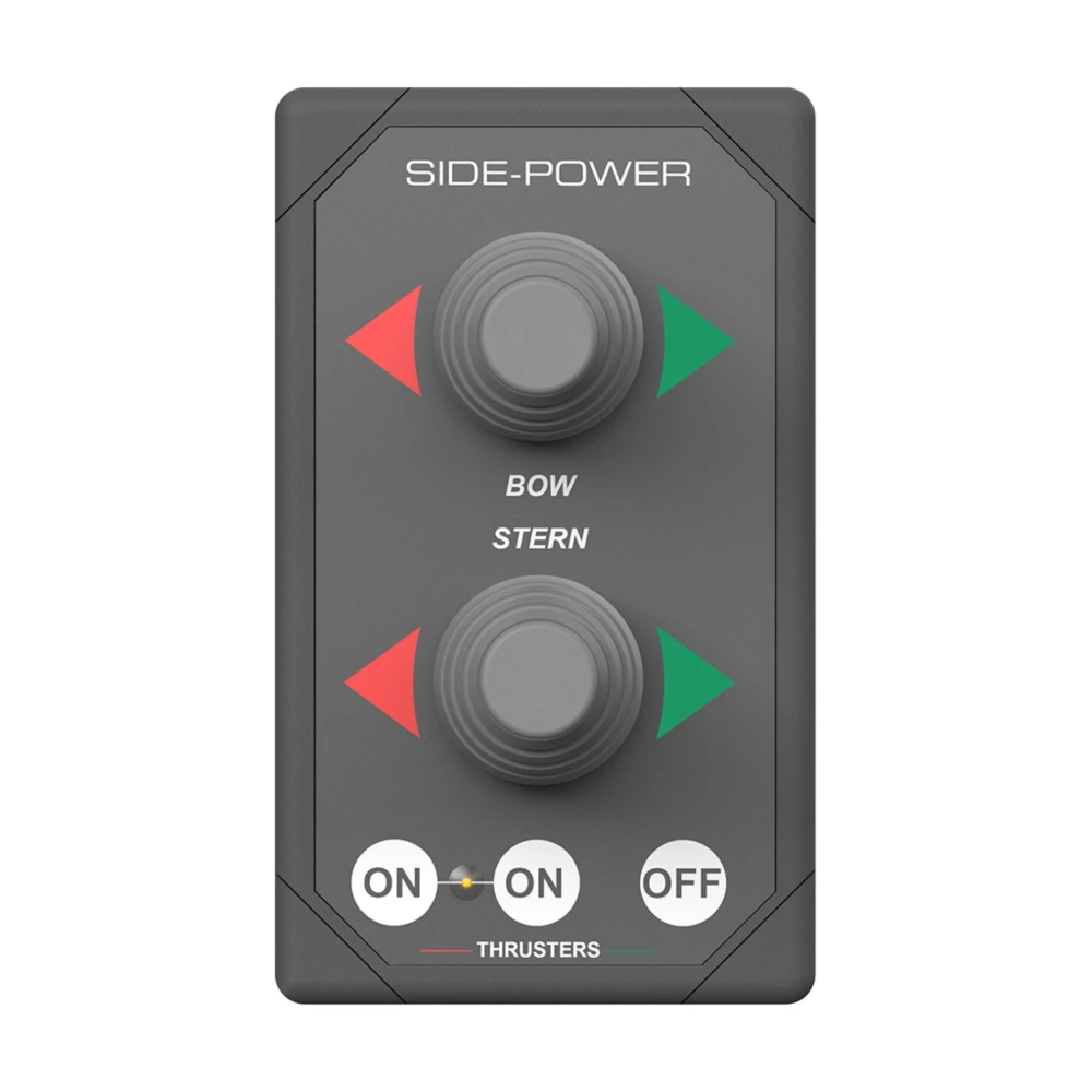 Side-Power Dual Joystick Thruster Control Panel Rectangular Grey Design 1 Side-Power Dual Joystick Thruster Control Panel Rectangular Grey Design