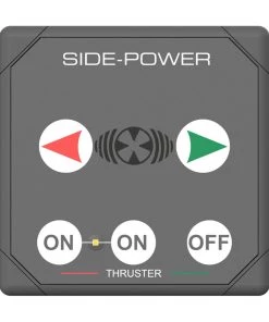 Side-Power Touch Control Thruster Panel Rectangular Grey Design